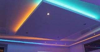 Натяжной потолок с подсветкой Вольск, цена от 2125 руб.